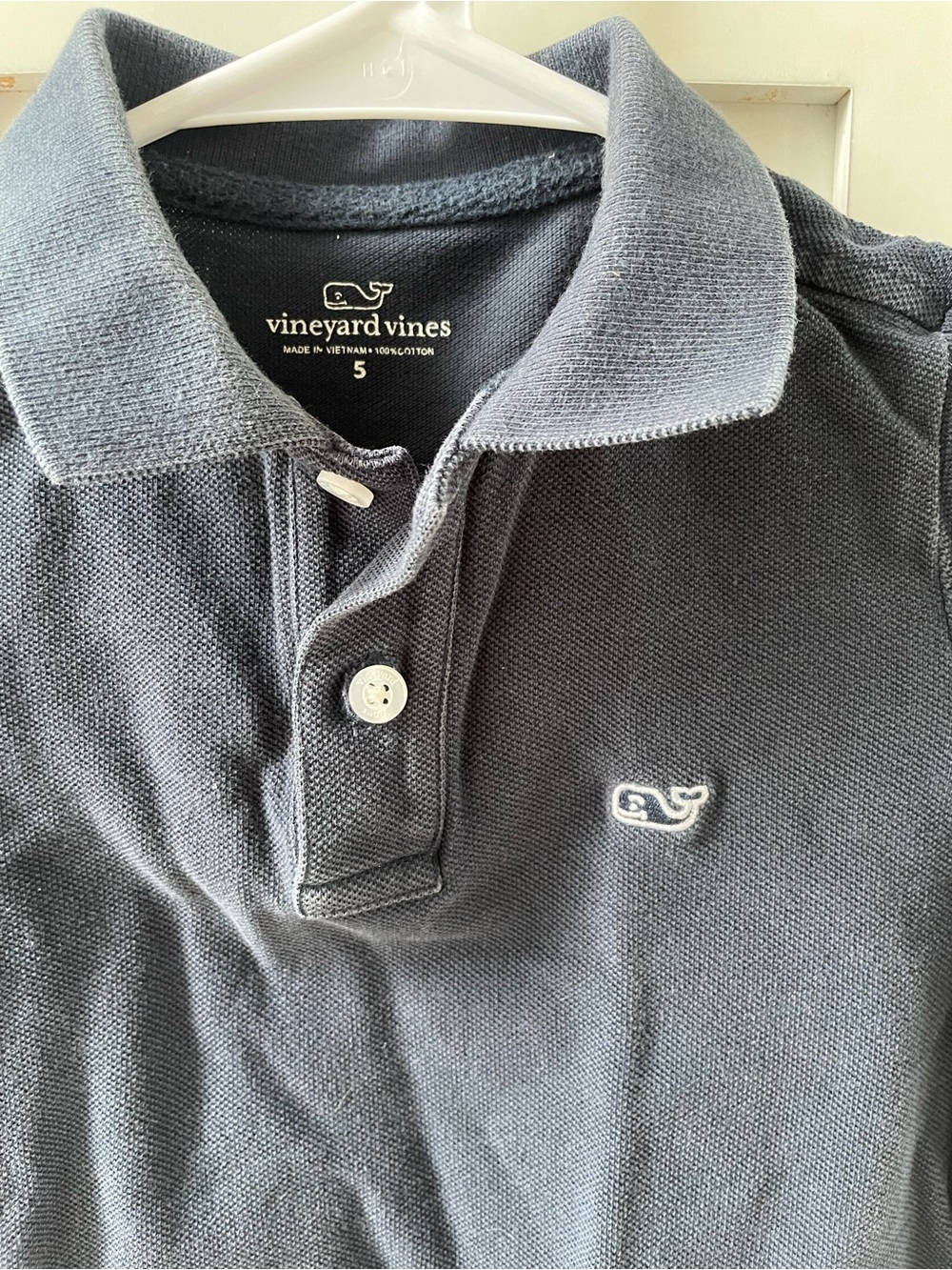 Vineyard Vines Men's Dark Navy Whale Logo Polo